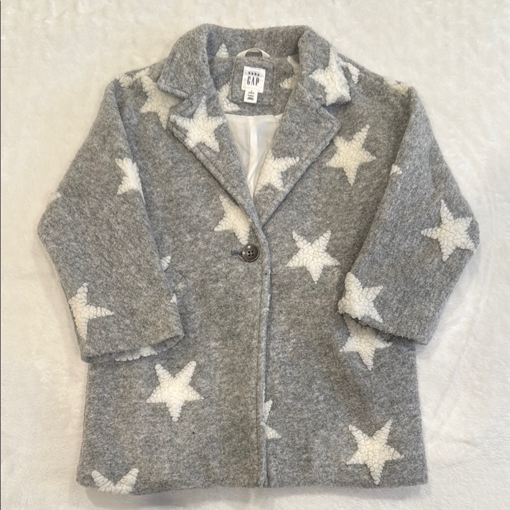 GAP Kids Gray Coat with White Stars